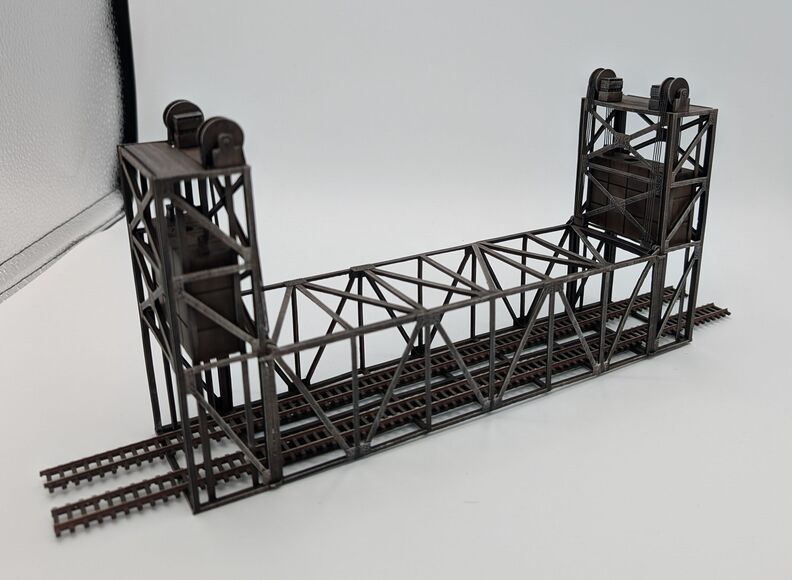 Double Track Lift Brdge Model Kit N-Sale