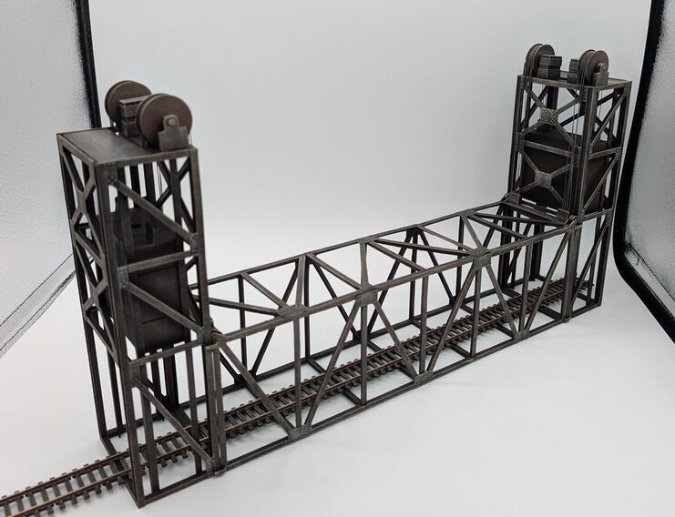 Single Track Lift Bridge Model Kit HO-Scale