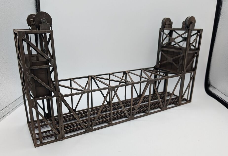 Double Track Lift Bridge Model Kit HO-Scale